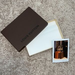Louis Vuitton Small / Medium box with tissue paper and receipt card